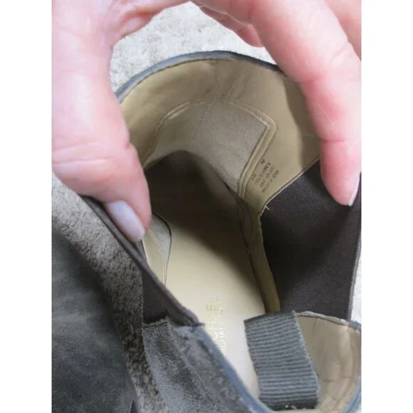 MICHAEL KORS GREEN SUEDE ANKLE BOOTS 10 MEDIUM - Picture 3 of 8